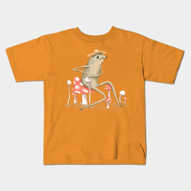 Awkward Toad Kids T-Shirt by Sophie Corrigan